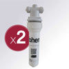 2 x Ersatz Carbon-Reinheitsfilter für alle fohen Heißwasserhähne