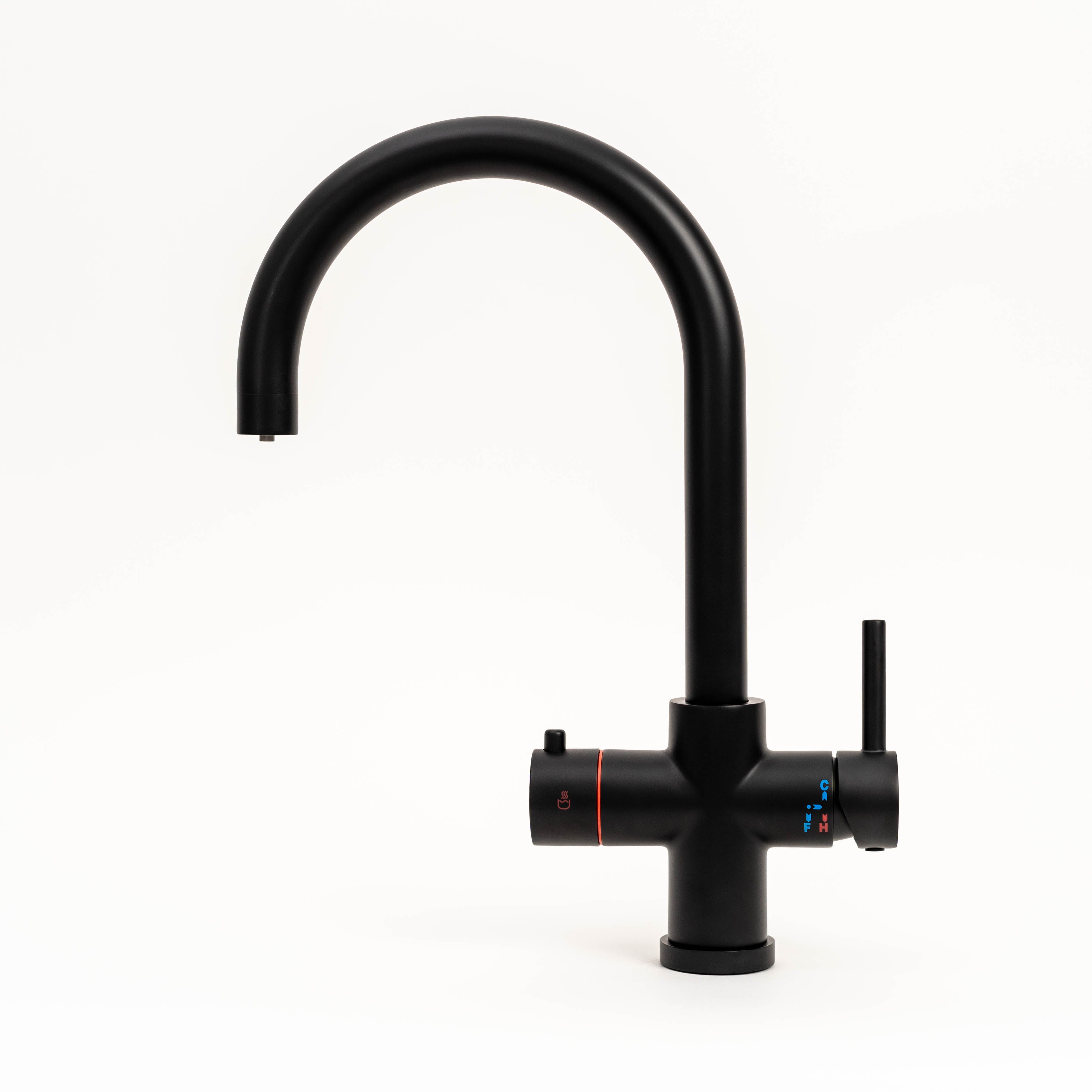 Fohen Fervente Matt Black 4-in-1 Chilled Water Tap