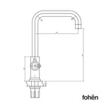 Fohen Heißwasserhahn 3-in-1 Serie „Bohm“ in Gold