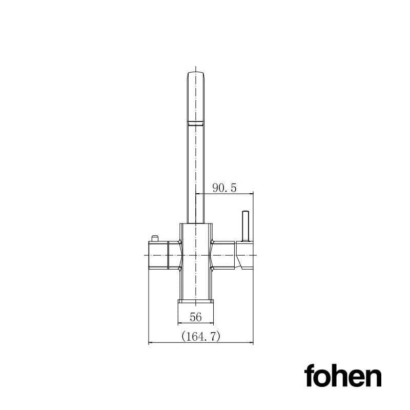 Fohen Fohen Figaro Polished Chrome Boiling Water Tap