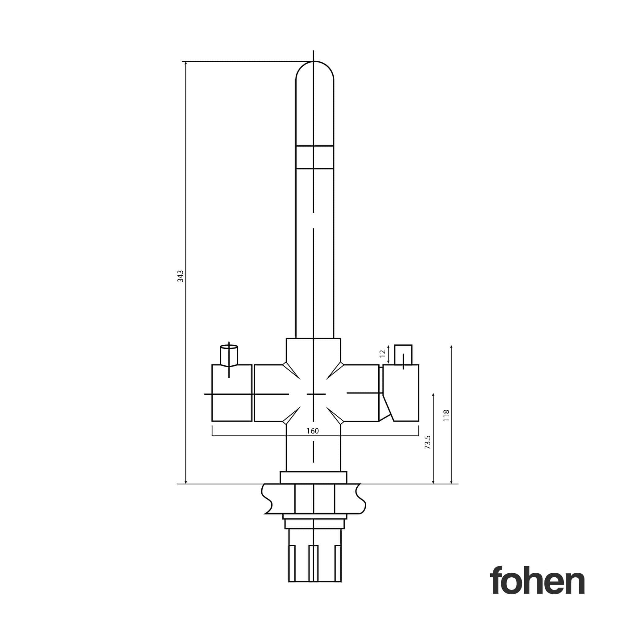 Fohen Fohen Flagro | Polished Chrome Boiling Water Tap