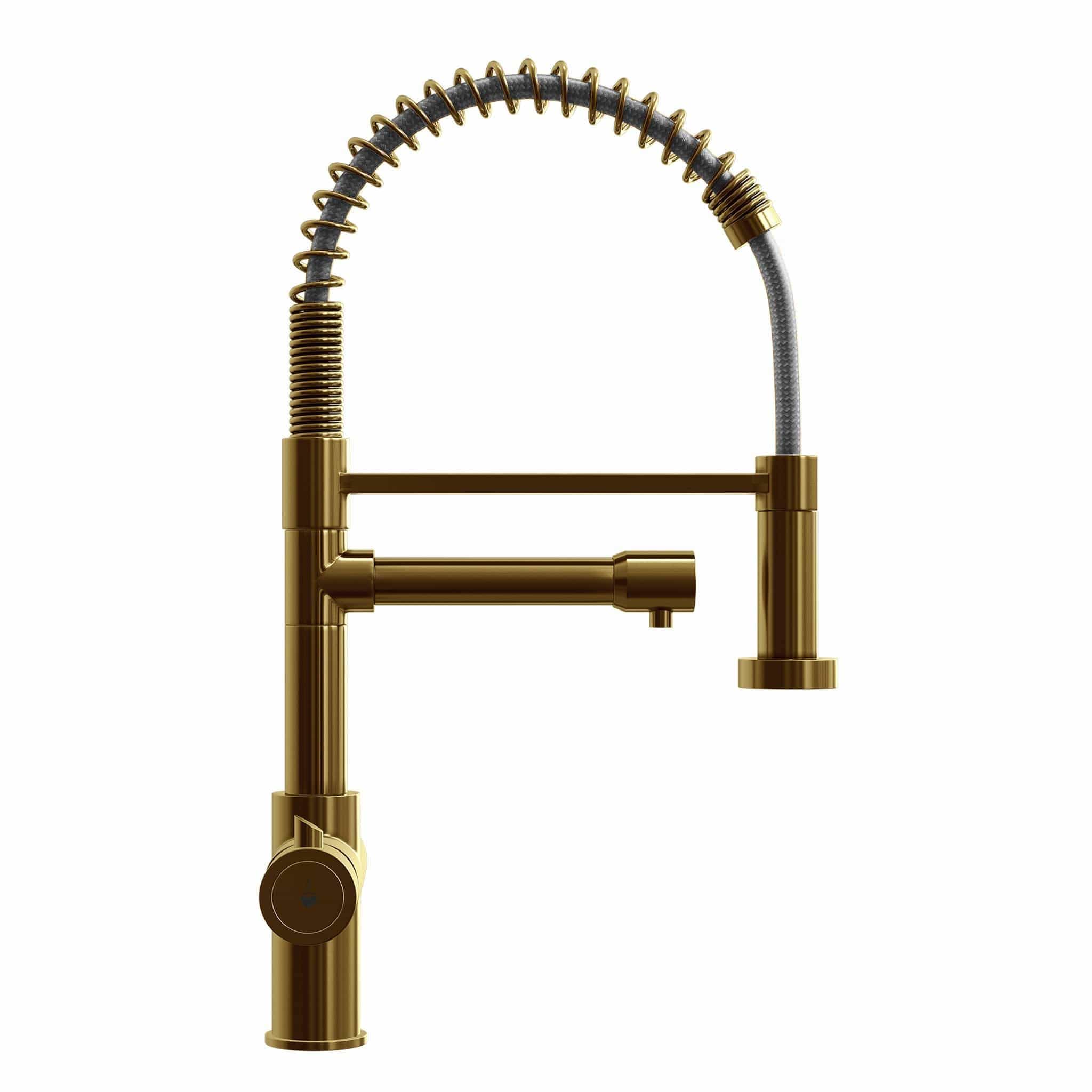 Fohen Fohen Flex | Brushed Gold Boiling Water Tap | Flexible Spout