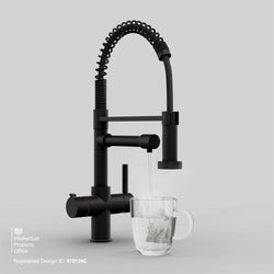 Image of Fohen Fohen Flex | Matt Black Boiling Water Tap | Flexible Spout