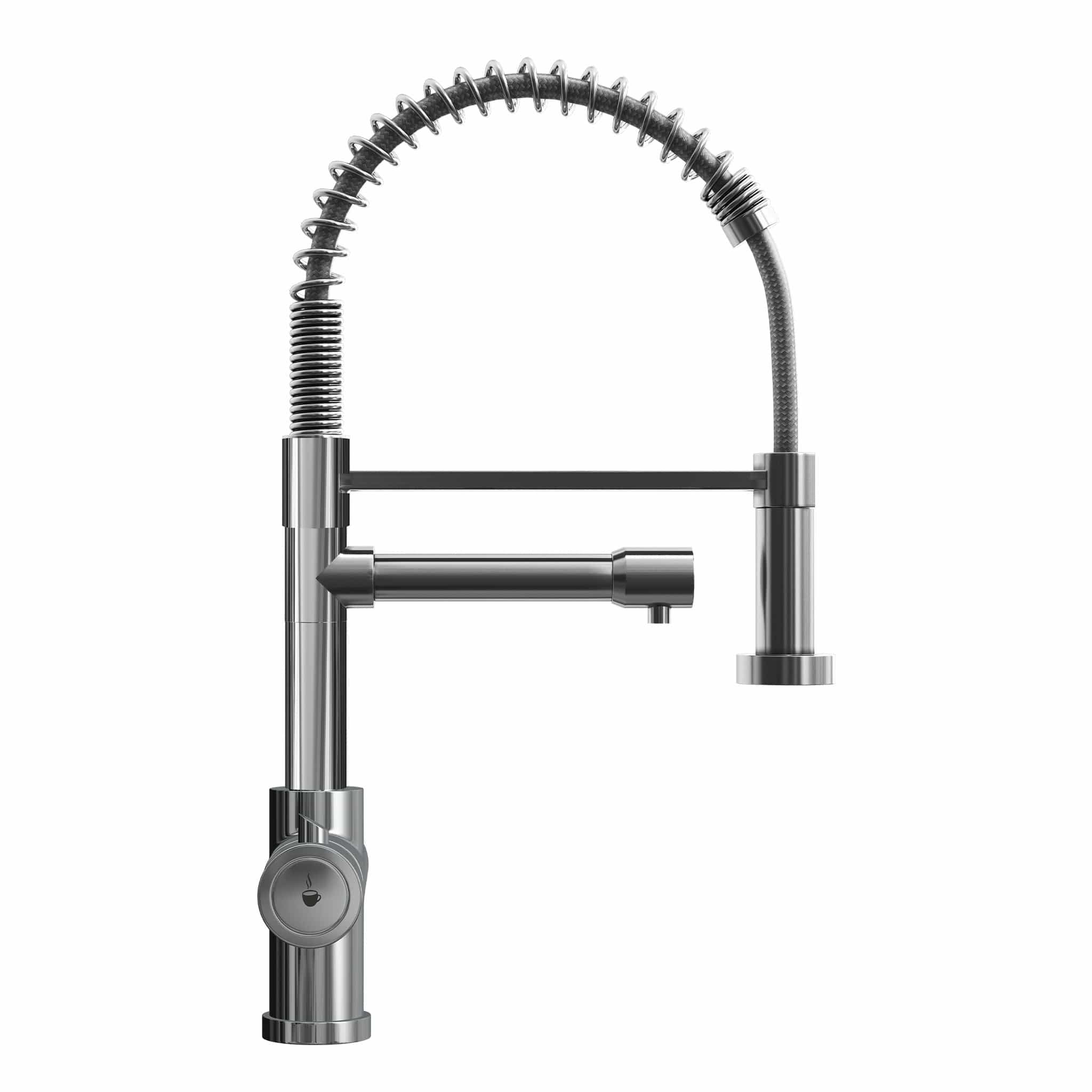 Fohen Fohen Flex Polished Chrome Boiling Water Tap | Flexible Spout