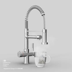 Image of Fohen Fohen Flex Polished Chrome Boiling Water Tap | Flexible Spout