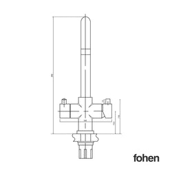 Image of Fohen Fohen Focetti | Black Boiling Water Kitchen Tap