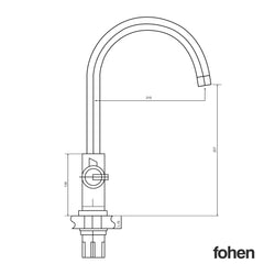 Image of Fohen Fohen Champagne Gold 3-in-1 Instant Boiling Water Taps