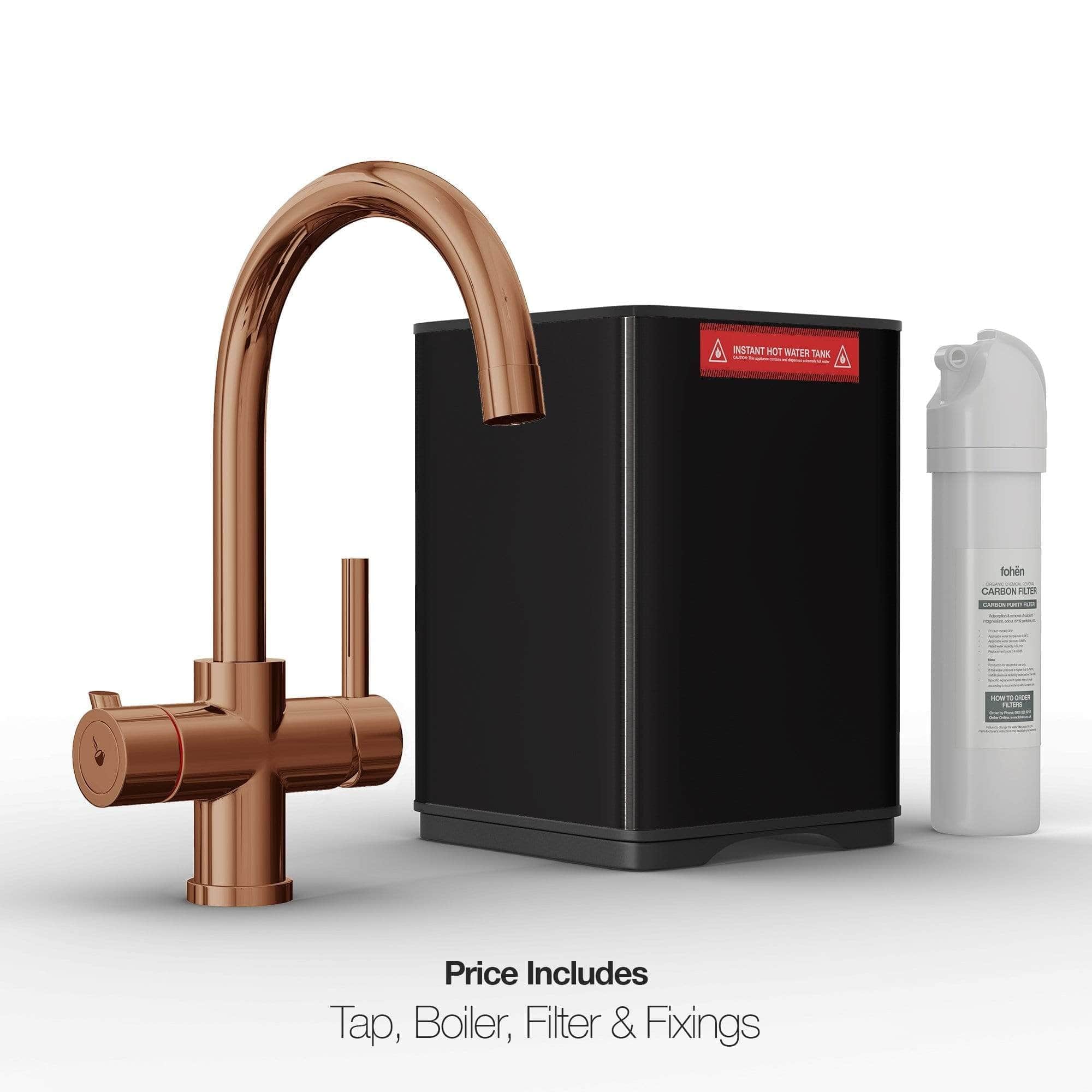 Fohen Fohen Furnas | Brushed Copper Boiling Water Tap 