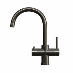 Image of Fohen Fohen Furnas Brushed Gunmetal Grey Boiling Water Tap 