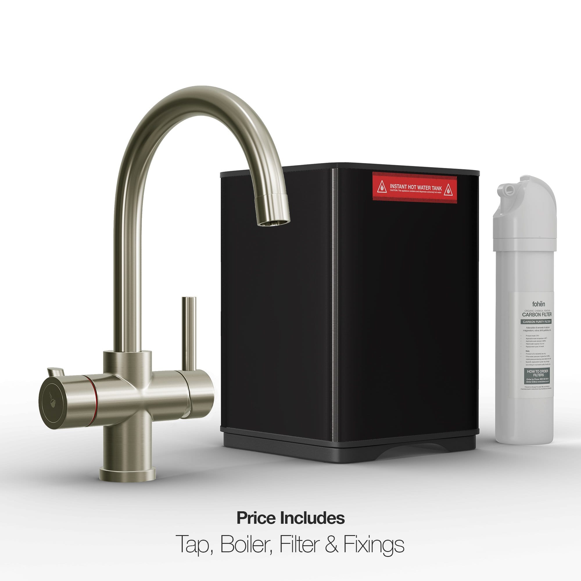 Fohen Fohen Furnas | Brushed Nickel Boiling Water Tap 