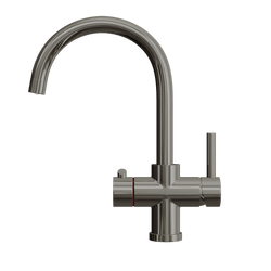 Image of Fohen CK02PM Fohën Fahrenheit Brushed Gunmetal Grey Boiling Water Tap